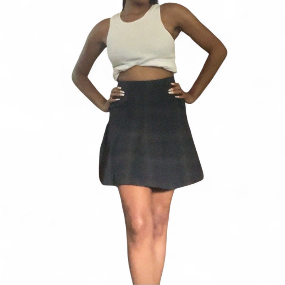 Black Mini A-Line Skirt for Night Out